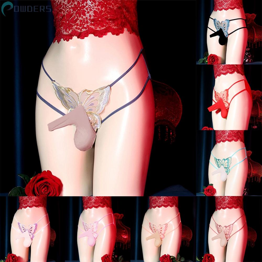 Briefs Sissy Thin Transparent Underwear Bugle Pouch G-String Hollow Out