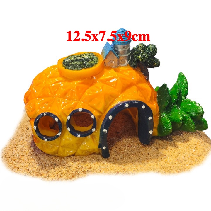 Mô Hình Ngôi Nhà Dứa Búp Bê Bọt Biển Tinh Nghịch Hoạt Hình SpongeBob SquarePants - Trang Trí Hồ Cá