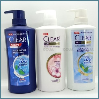 Dầu Gội Clear 450ml Thái Lan sạch gàu ngứa và vi khuẩn trong 24h