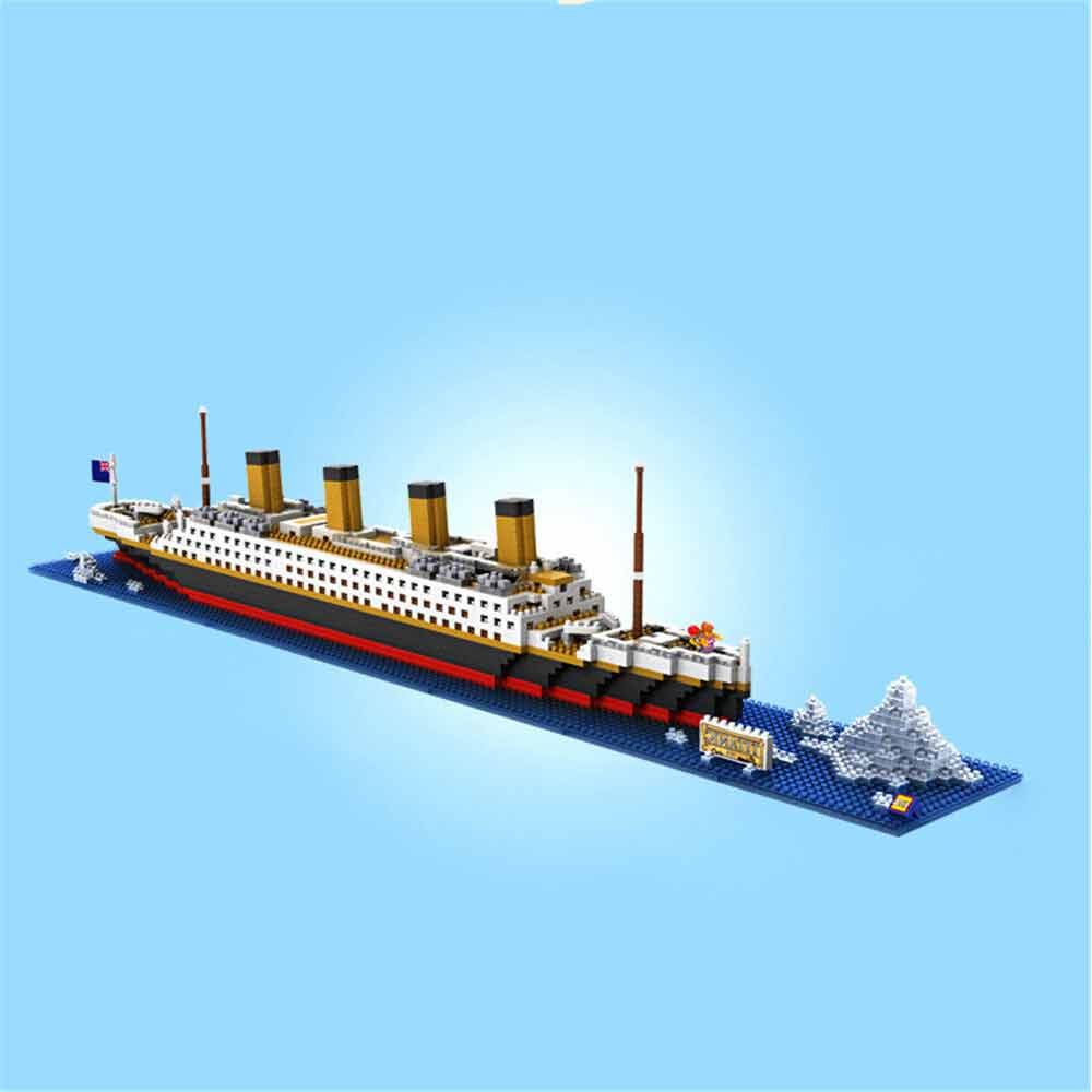 1860pcs/set Titanic ship nano DIY building block toy ship building block model mini children's toy gift