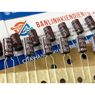 Tụ hóa samyoung 220uf 16v 6.3x11mm