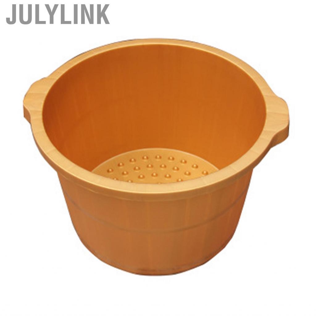 Julylink Foot Soaking Bath Basin with  Bumps Thickened Soothe Fatigue Home Spa Tub Coffee