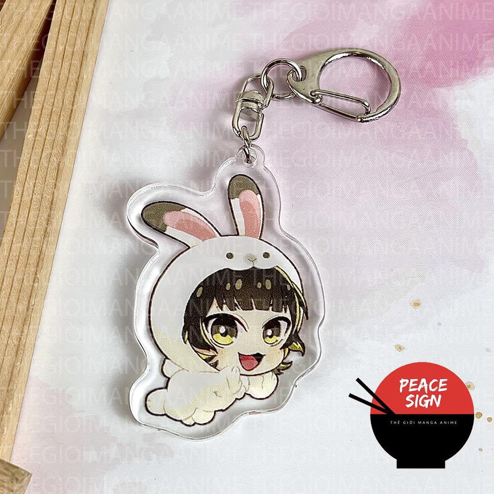 Móc khóa BLUE LOCK ver SỞ THÚ in hình anime chibi mica trong acrylic keyring dễ thương nagi bachira sae reo isagi