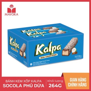 Bánh kem xốp socola phủ dừa kalpa thái lan 264g
