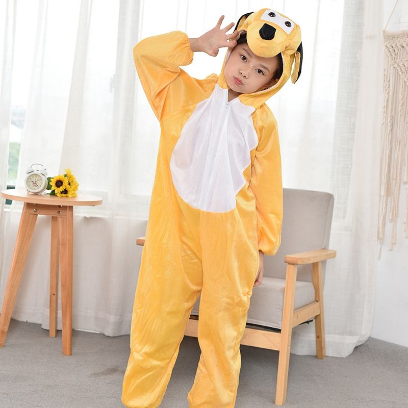 (Hỏa Tốc) Bộ Đồ Hoá Trang Con Chó Vàng (Tuất) Cho Trẻ Em và Người Lớn, trang phục hóa trang các con thú 12 con giáp