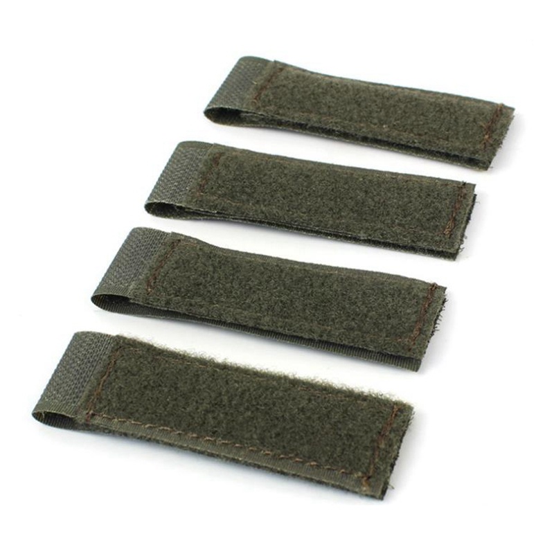 Luc set 4 Miếng Vá Cột Dây Đai Ba Lô Chiến Thuật id Có Móc Và Vòng Khóa