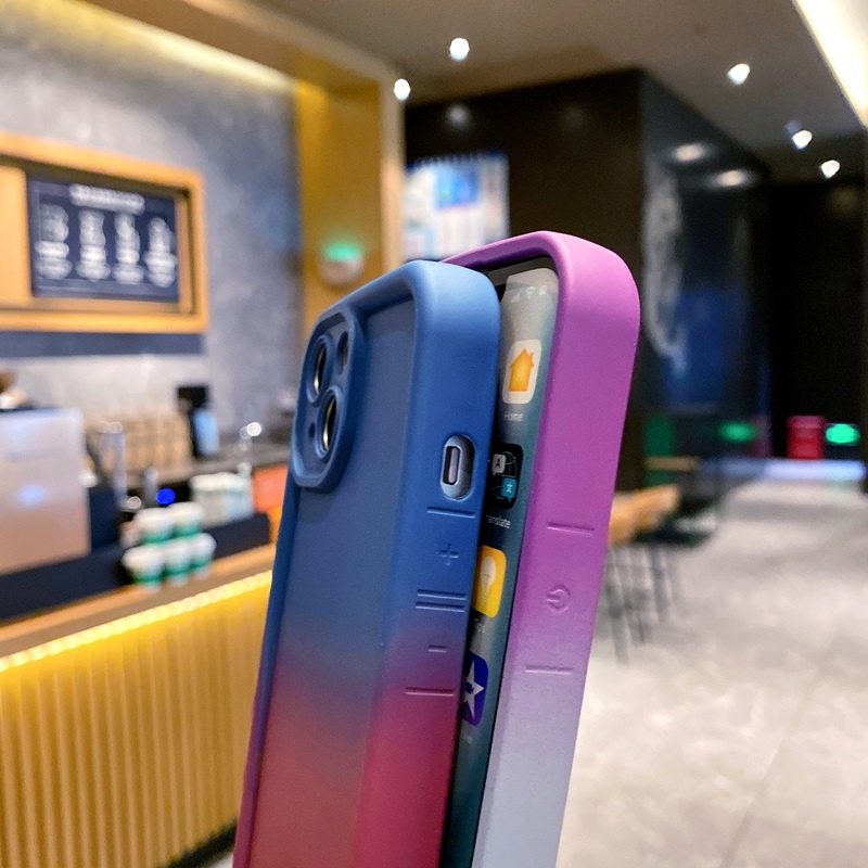 Ốp Điện Thoại Silicon Màu gradient Cho huawei honor 90 lite 70 x9b x9a x7a x7 x8 x9 4g 5g