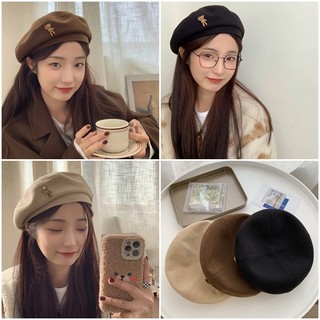 Thời Trang Mũ beret Cho Nữ (Màu Nâu / Đen)