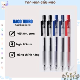 Bút gel KACO TURBO Plastic gel ink pen nhiều màu mực khô nhanh