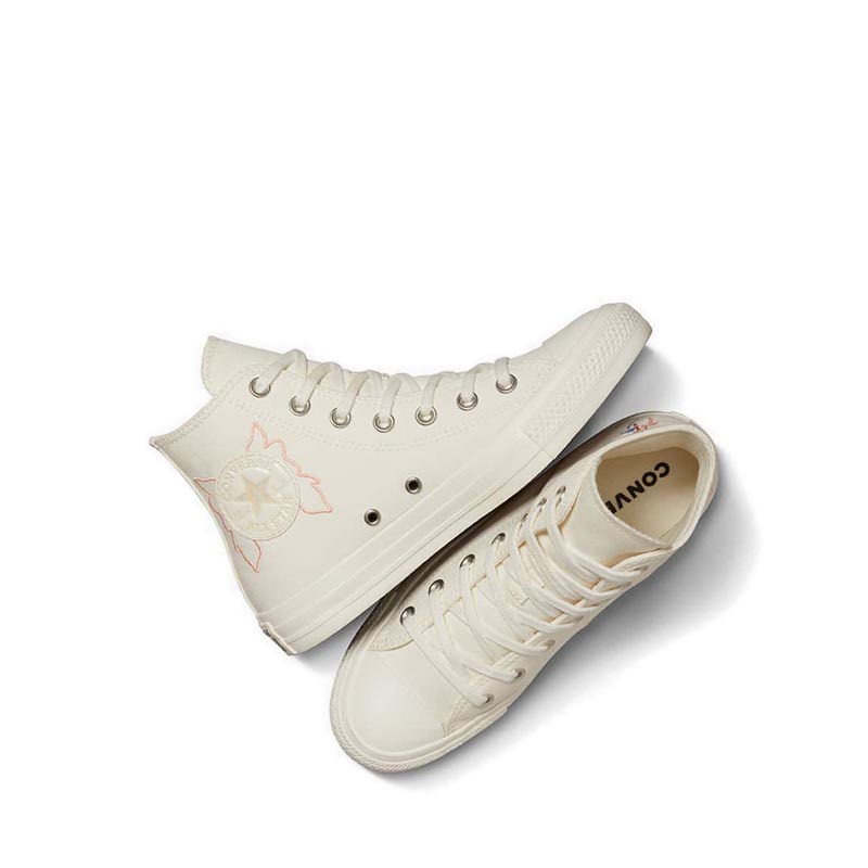 Giày Thể  Thao Converse CTAS Hi Women's - Egret/Egret/Pale Amethyst