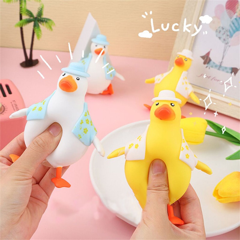 Đồ Chơi Nắn Bóp Đàn Hồi Giảm Stress Hình Khủng Long Màu Vàng Dễ Thương dreamdiary