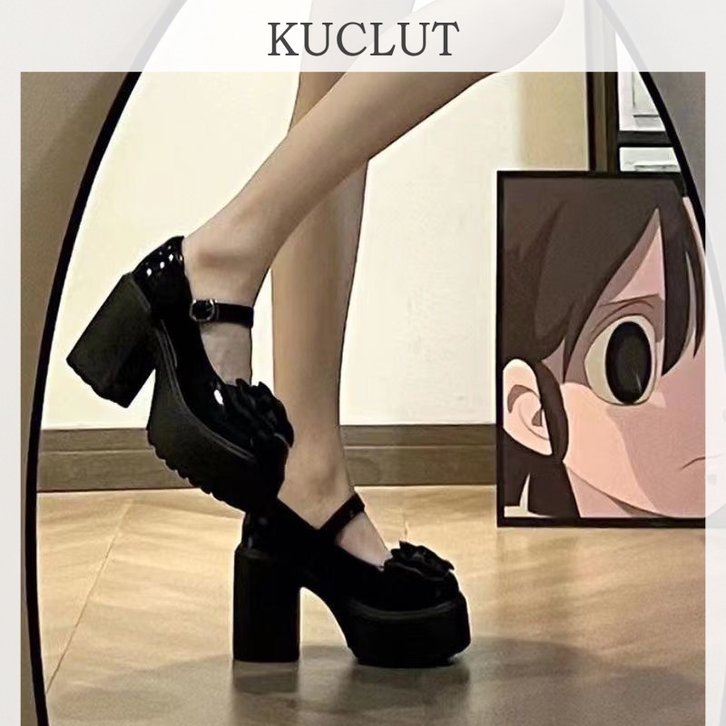KUCLUT giày búp bê dép sandal nữ đế cao giày cao gót nữ đi chơi giày sandal cao gót mũi nhọn  Phong cách Hiện đại Sang trọng Cổ điển FLF23B0XLN 48Z231130