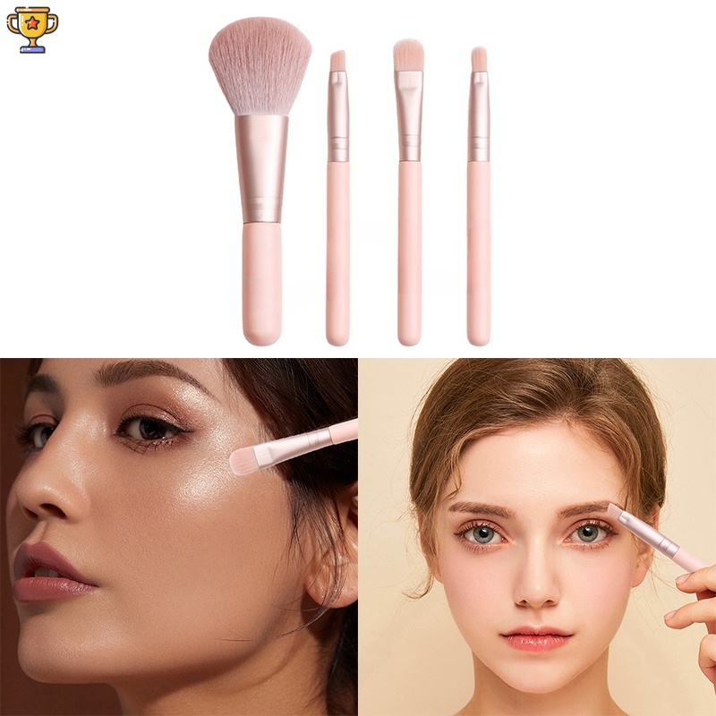 Bộ 4 Cọ Trang Điểm mini Đa Năng