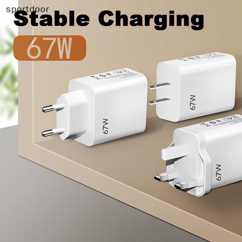 Củ Sạc Nhanh 67w usb 3.0 Cho samsung xiaomi poco iphone 14 13 ipad