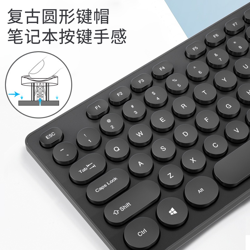 Bộ Bàn Phím Và Chuột Không Dây Hình Cô Gái Sạc Lại Được Dễ Thương