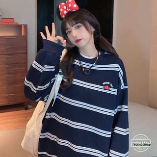 Áo Thun Kẻ Sọc Thời Trang Cho Nữ