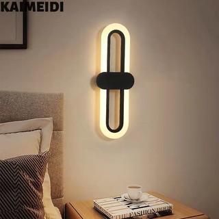 Kaimeidi Đèn led Gắn Tường Hình oval Bằng acrylic Phong Cách Tối Giản Hiện Đại