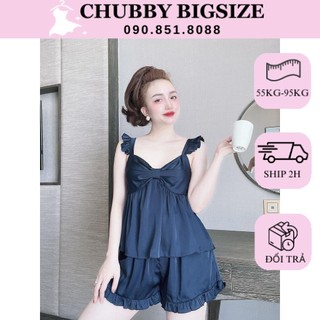 Bộ lụa tay cánh tiên quần đùi bigsize 50-95kg