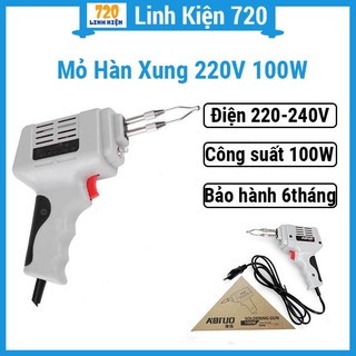 Bộ mỏ hàn xung cao cấp joust max 220v công suất 100w, tặng 01 cuộn thiếc, 01 nhựa thông hộp
