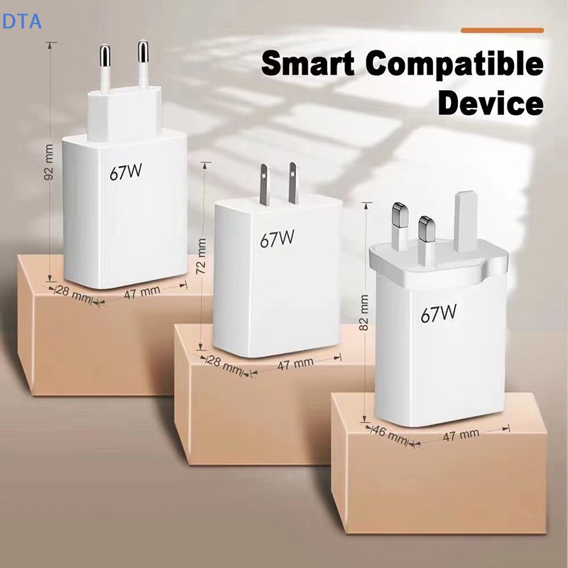 Dta Cốc Sạc Nhanh usb 3.0 67w Cho samsung xiaomi poco iphone 14 13 ipad