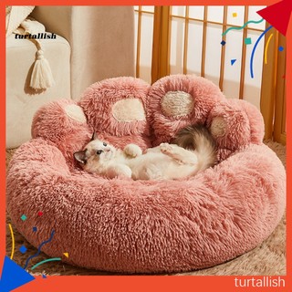 Giường ngủ vải lông mềm ấm áp hình dấu chân chống trượt ấm áp cho thú cưng