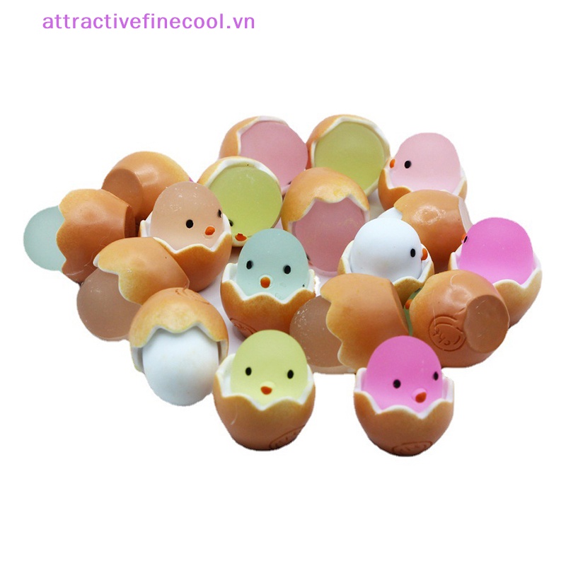 Acvn Set 2 Đồ Chơi Trang Trí Phát Sáng Trong Bóng Tối Hình Gà Con diy Bán Chạy