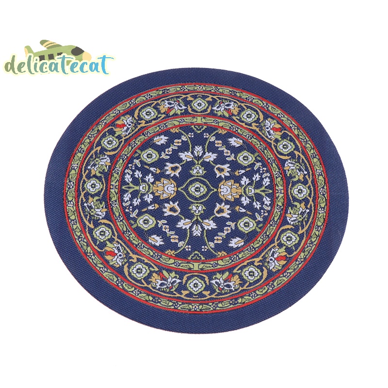 Thảm Lót Sàn Hình oval Cho Nhà Búp Bê Tỉ Lệ 1: 12