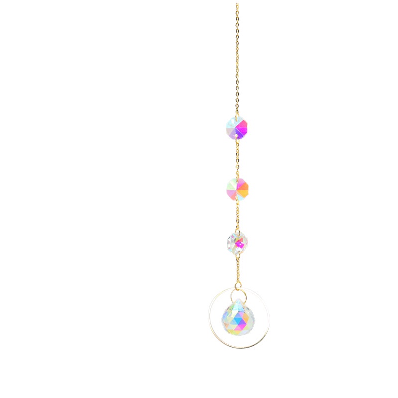 Crystal Ball Suncatcher Prism Rainbow Wind Chime Pendant Hanging Ornament