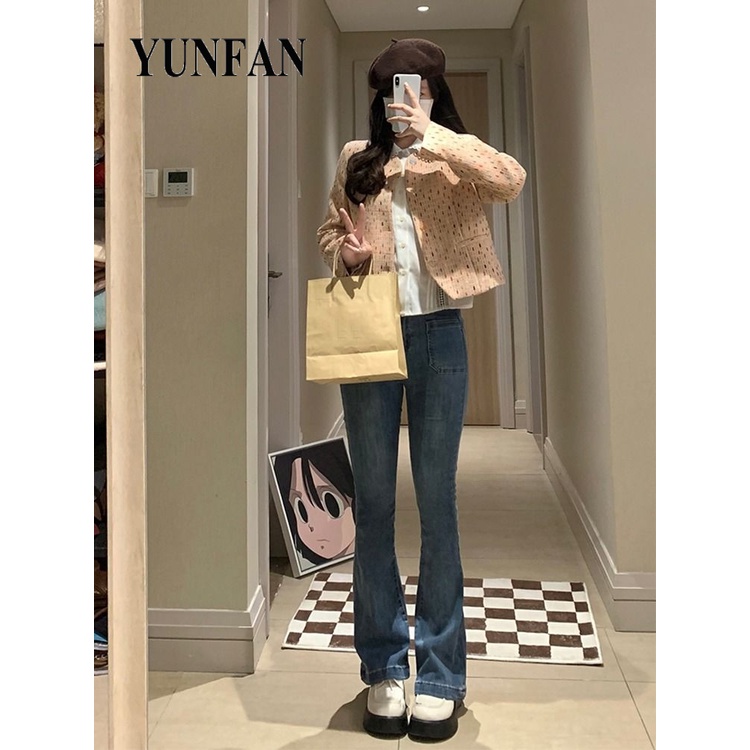 YUNFAN áo khoác dù áo khoác bomber High-quality Thanh lịch Thông thường Cổ điển WJK23C06GL 49Z231206