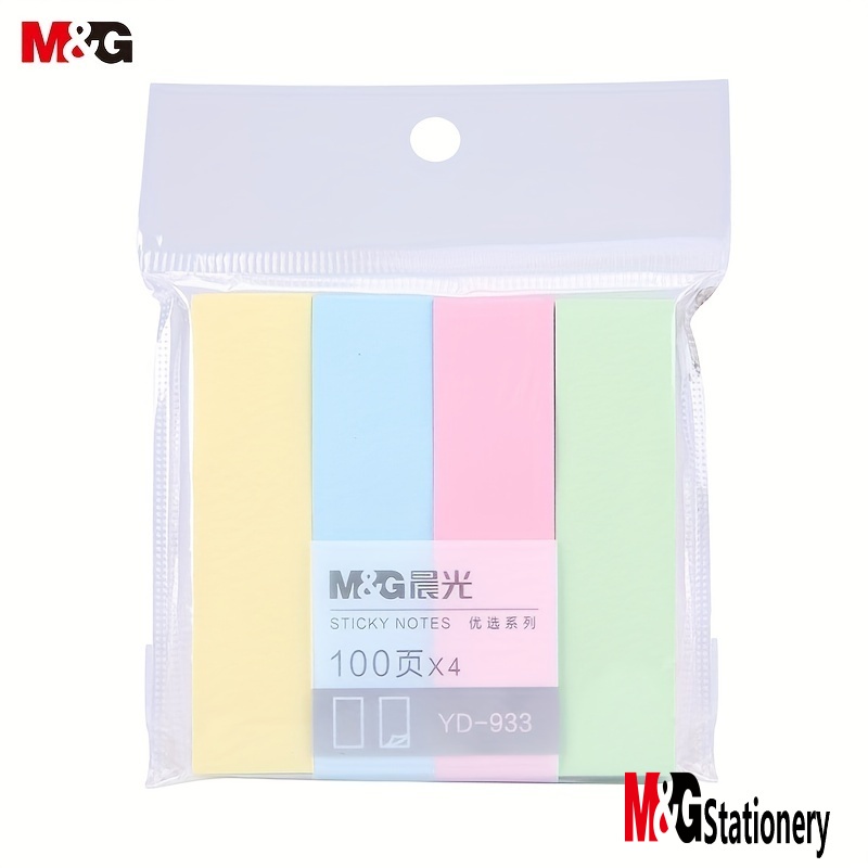 M&G giấy note ghi chú Văn Phòng Phẩm Set 400 Giấy Ghi Chú 4 Màu Kích Thước 76 * 19mm Văn phòng phẩm