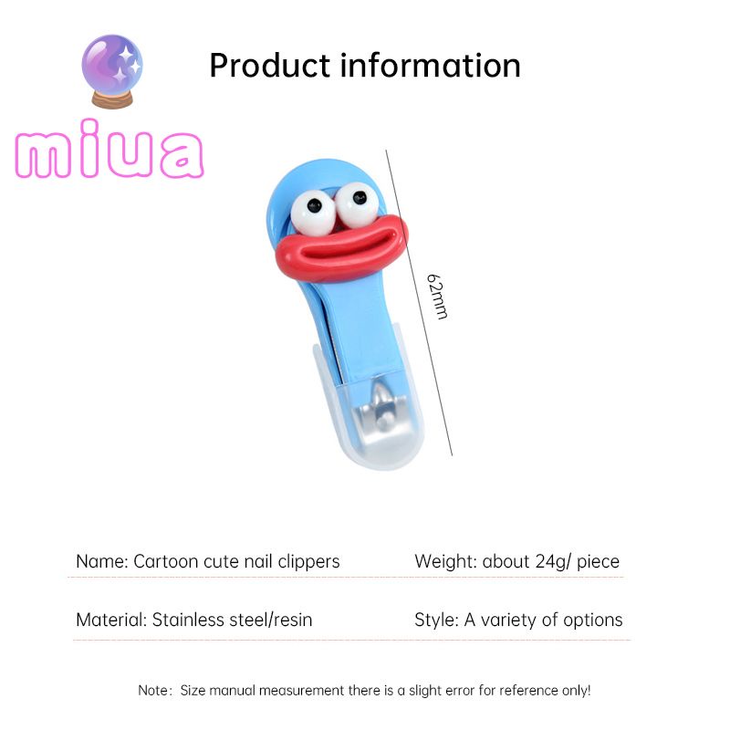 Miu🔮Kềm Cắt Móng Tay Bằng Thép Không Gỉ Hình Hoạt Hình Dễ Thương