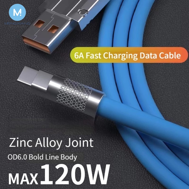 Dây Cáp Sạc Nhanh 120w 6a micro usb type-c Cho iphone