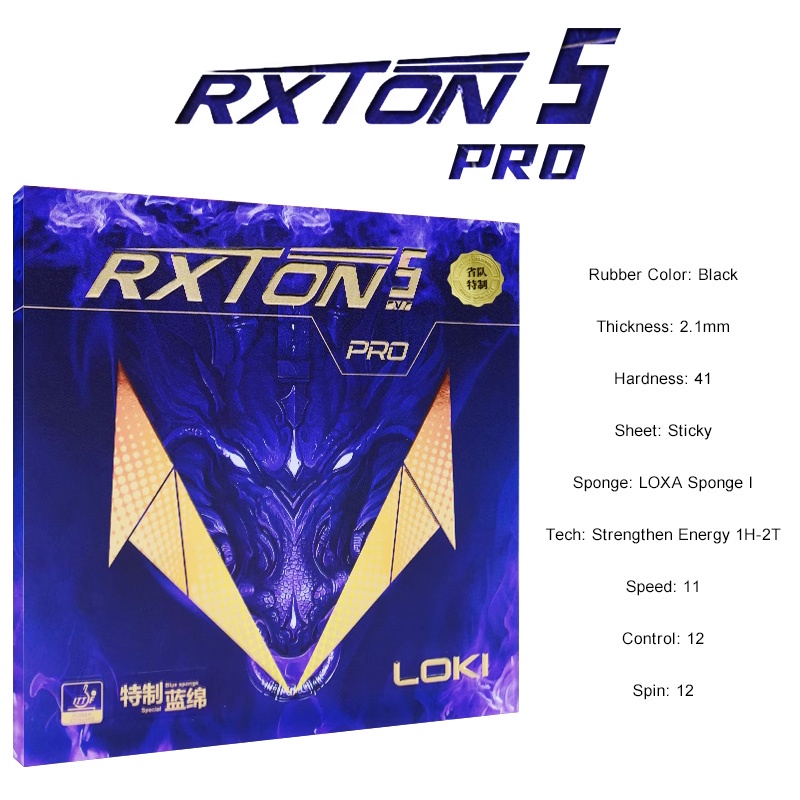 Loki rxton Vợt Bóng Bàn Bằng Cao Su 3-pro 5-pro 9