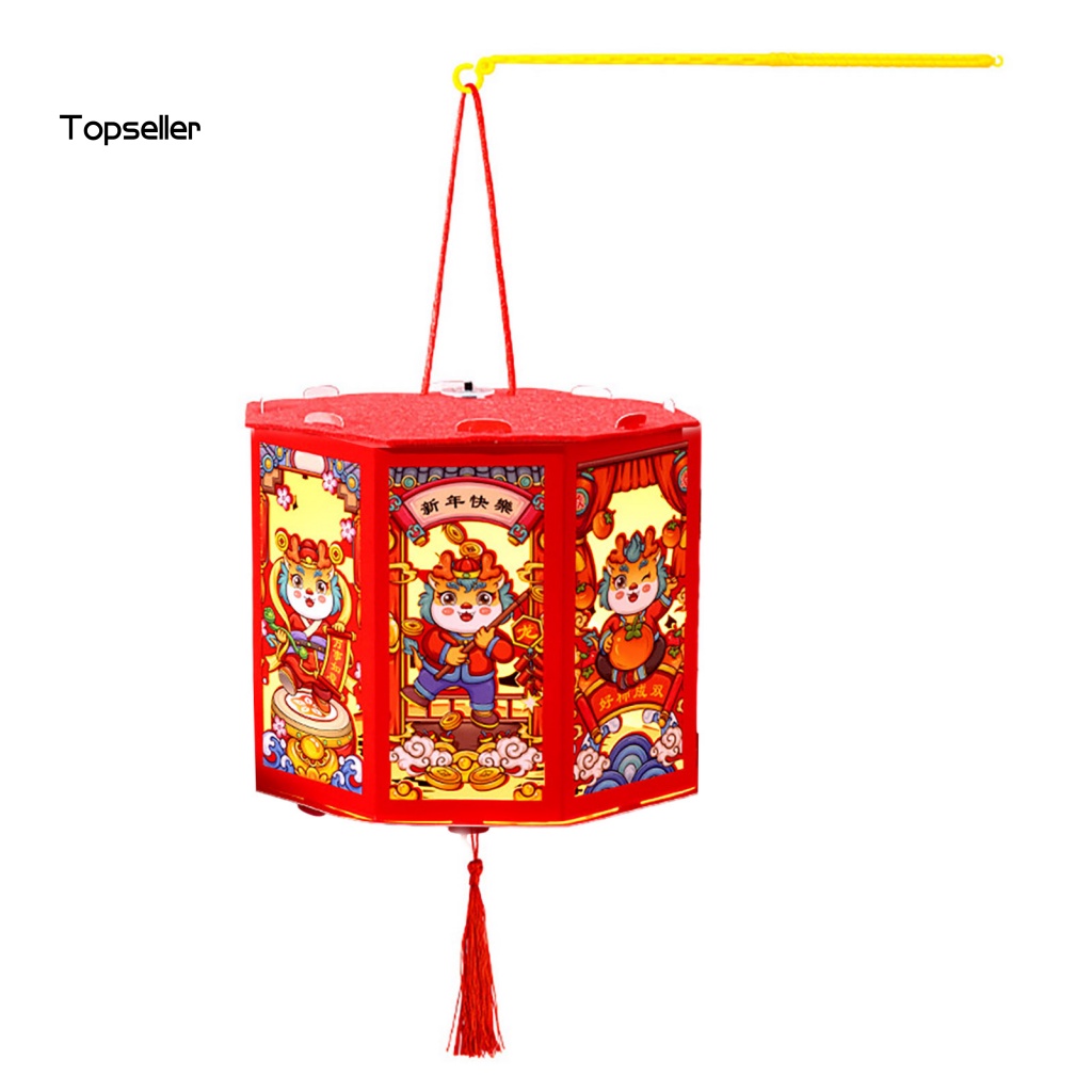 Áo * Lồng Đèn Đỏ Cầm Tay Thủ Công Phát Sáng Phong Cách Năm Mới Ấn Tượng Trang Trí Năm Mới