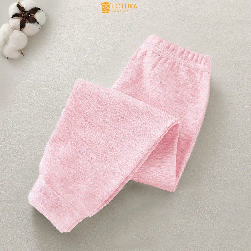 Quần Dài Giữ Nhiệt Lót Lông Nhung LOTUKA Cho Bé, Quần, Áo Thu Đông Cho Bé Trai Bé Gái, Quần Áo Trẻ Em Size 4-18kg