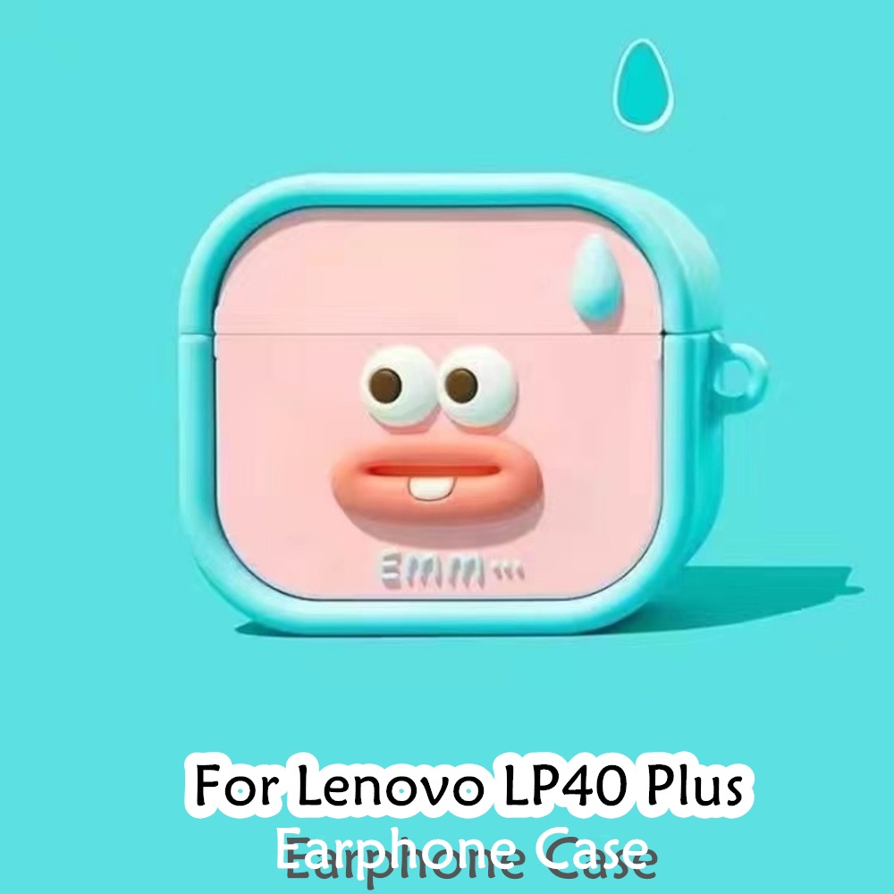 Vỏ Bảo Vệ Hộp Sạc Tai Nghe lenovo lp40 plus no.2 Bằng Silicon Họa Tiết Hoạt Hình Dễ Thương