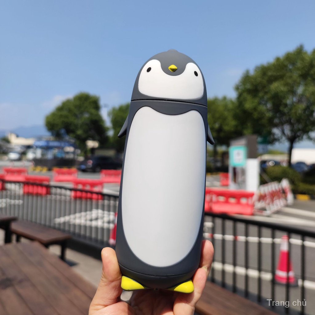 Bình Nước Cách Nhiệt Bằng Thép Không Gỉ Họa Tiết Hoạt Hình Dễ Thương