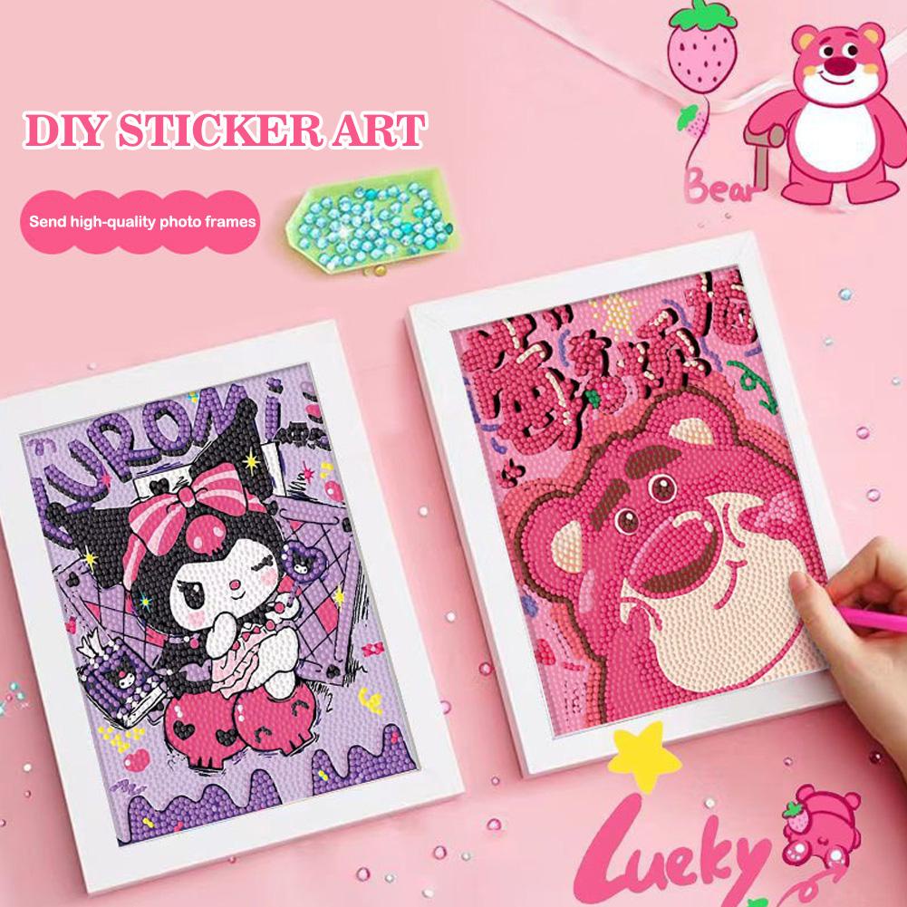 Bộ Tranh Đính Đá Tự Làm Họa Tiết Hoạt Hình J2L99 Cho Bé j2l9