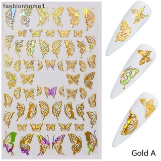 [fas] Sticker Dán Móng Tay Hình Bươm Bướm