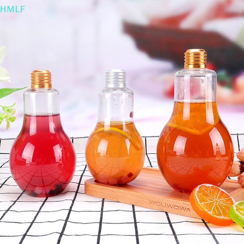 Bình Đựng Nước Hình Bóng Đèn Nhân Tạo Trong Suốt 200-500Ml