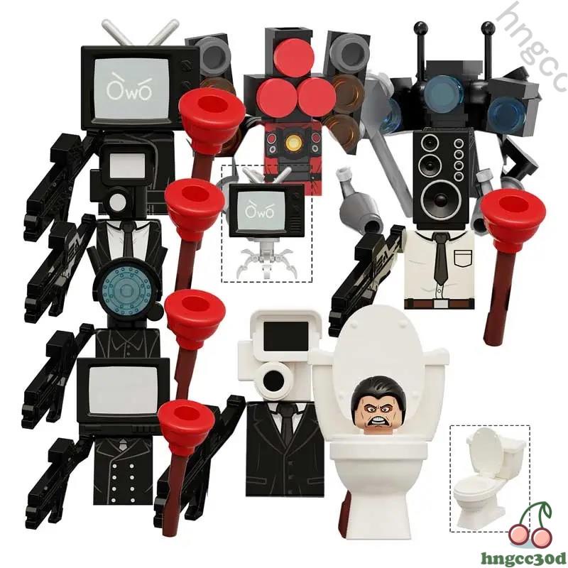 Skibidi Mô Hình lego Người Đàn Ông Ngồi toilet Độc Đáo