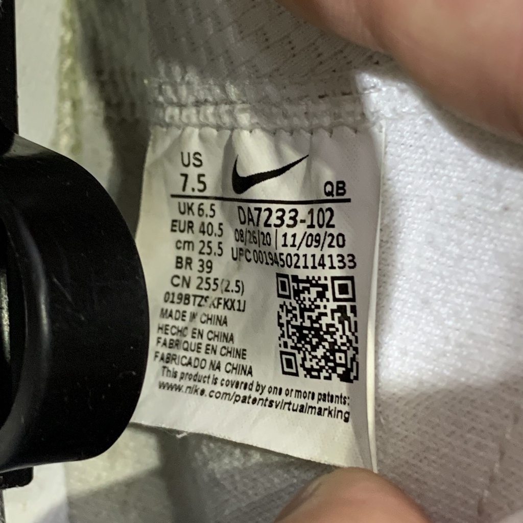 2hand Giày Nike Blazer Mid Infinite White Crimson DA7233-102 SIZE 40.5 PVN10101