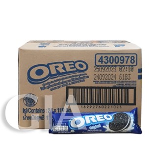 [Thùng 24 cây] Bánh Oreo vị vani gói 119,6g