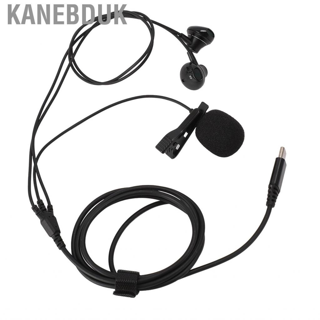Kanebduk USB C Earphones Wired Ear Buds Type Headphone With Microphone For Singing NEW