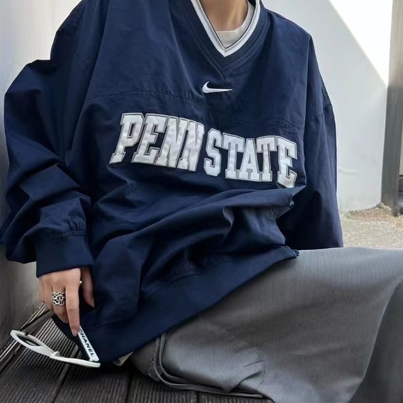 Nike Áo sweater Thể Thao Dài Tay Cổ Chữ v Thời Trang Dành Cho Cả Nam Và Nữ