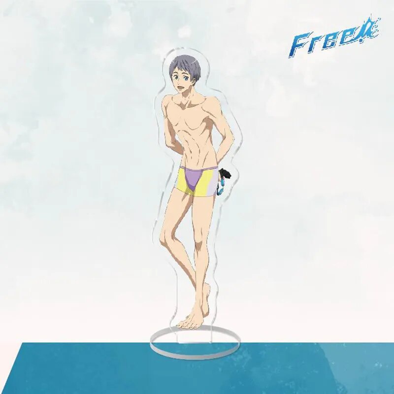 Mô hình Standee Height Free! Seijuurou Mikoshiba, Makoto Tachibana, Rei Ryugazaki Phụ kiện trang trí để bàn góc học tập