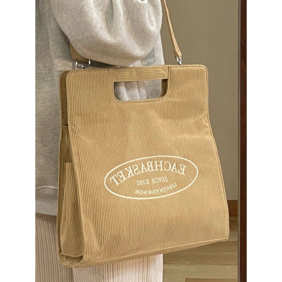 Túi Xách Đeo Vai Vải Bạt Thời Trang Nữ Sành Điệu