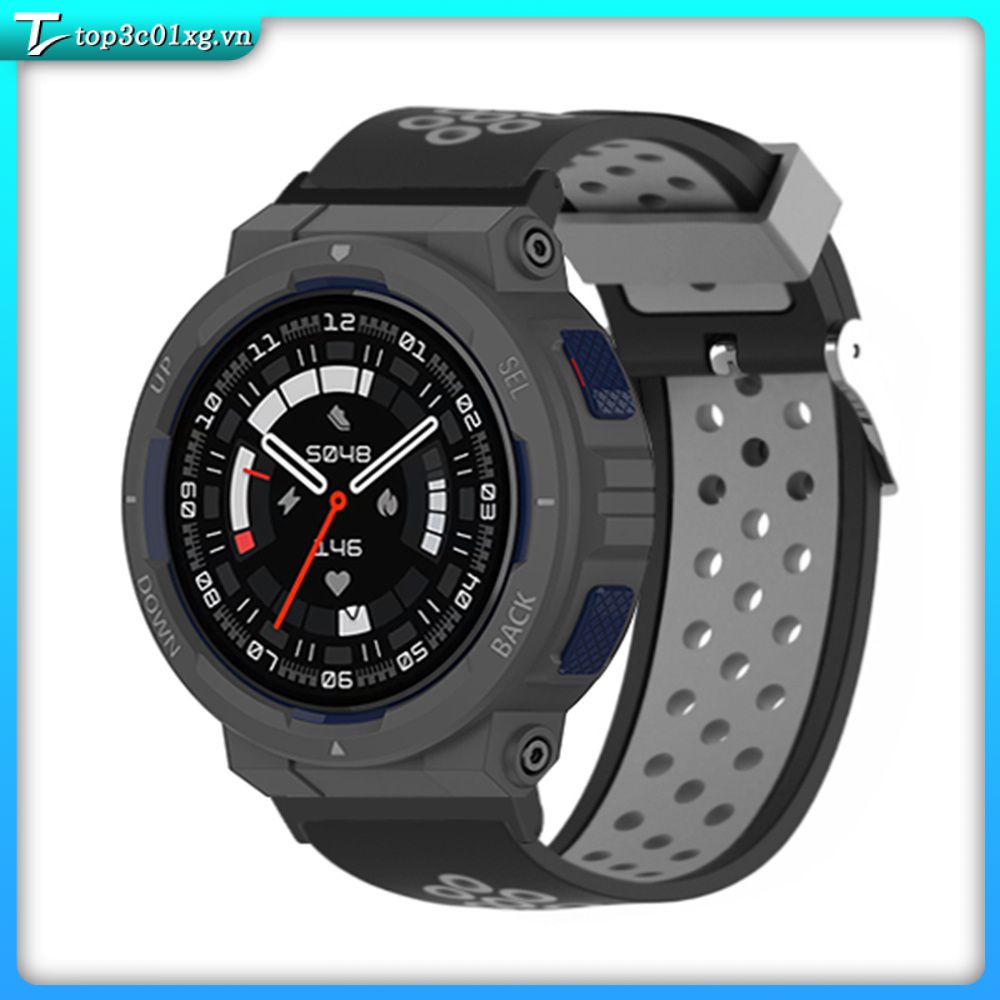 2024 Mới Amazfit Activeedge Silicone Mới Dây đeo silicon thời trang màu trơn mới Dây đeo silicon có lỗ thoáng khí mềm mại và thoải mái