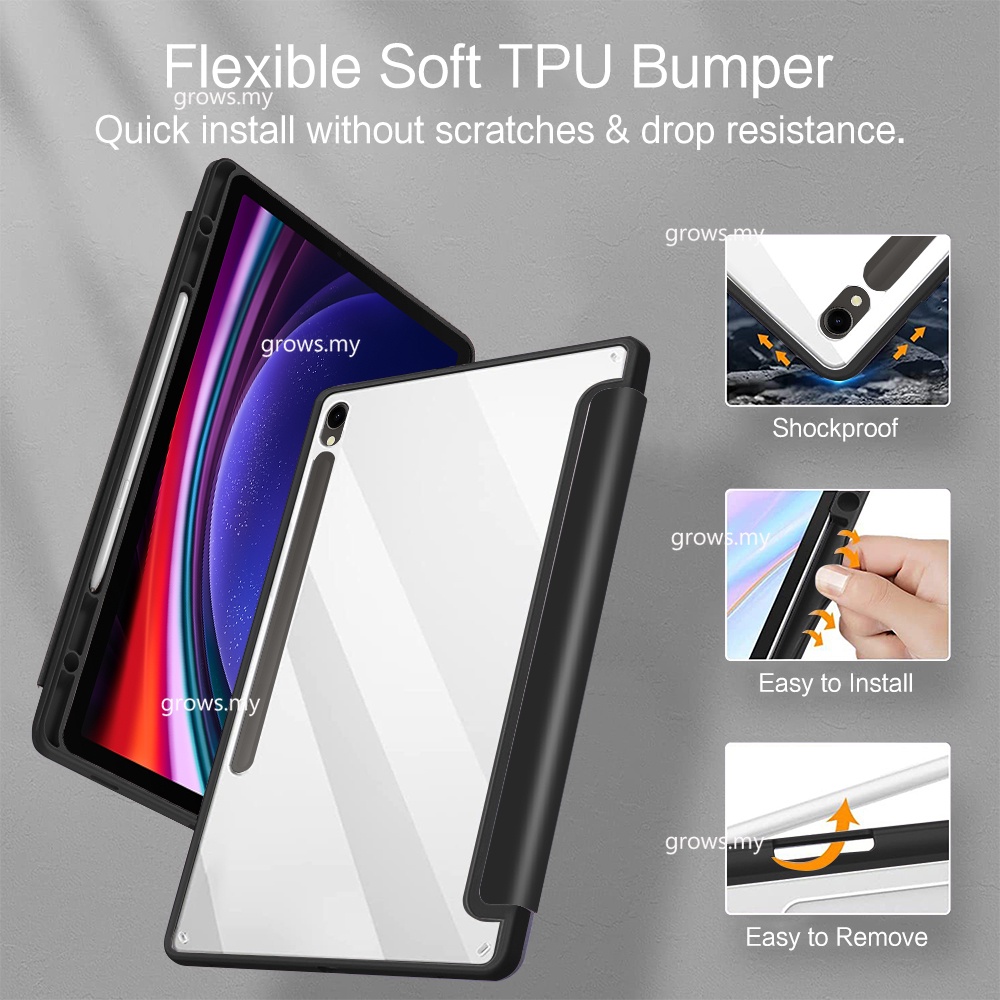 Bao Da Máy Tính Bảng Bằng acrylic Cho samsung tab s9 fe 10.9 "s6 lite 10.4" a8 10.5 "s7 s8 s9 11" s7 fe s8 s9 plus 12.4 a9 8.7 Ốp
