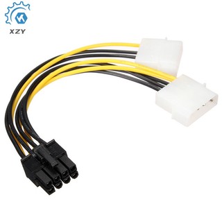 Dây Nguồn ide 4pin 8pin pci public Sang dual 4pin ide